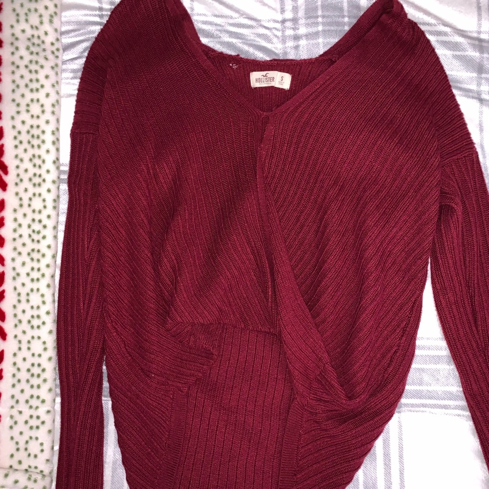 Cropped Twist Knot Sweater